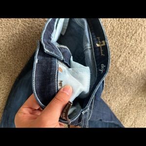 7 For All Man Kind, dark wash, size 25 jeans, Inseam 29